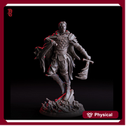 Fighter Eldritch Knight, Duelist PC / NPC Unpainted Mini | 28mm, 32mm,54mm75mm,100mm Scales | D&D 5e Pathfinder Figurine | Flesh of Gods - Only-Games