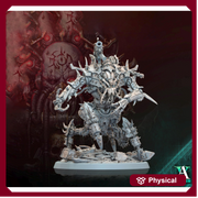 Sci-Fi  Chaos Daemon Prince Mech Miniature | 50mm, 65mm, 80mm, 130mm BASE SIZES | Resin Unpainted | - Only-Games