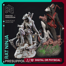 Rat Ninja - Assassin - PRESUPPORTED - 32mm scale