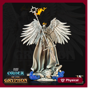 Female Celestial Deva Aasimar, Angel, Solar | 28mm, 32mm, 75mm Scales | Dungeons and Dragons 5e figure | Pathfinder | Archvillain Games - Only-Games