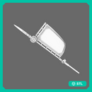 Cyber Samurai Sashimono Battle Flag RIGHT