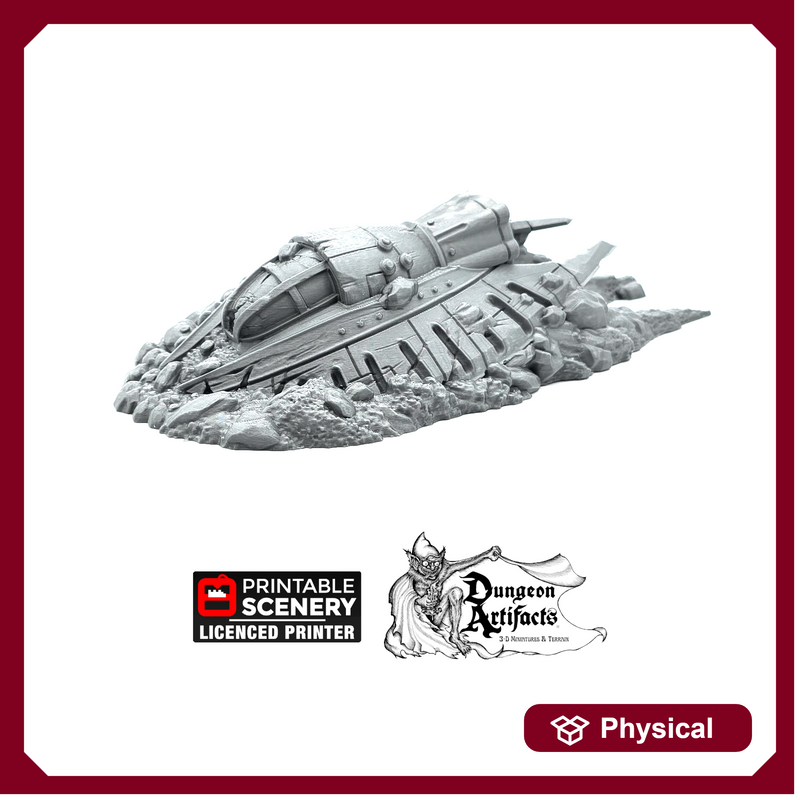 UFO Crash - Brave New Worlds - Printable Scenery New Eden Sanctuary-17 Terrain Scatter D&D DnD