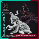 Dark Weaver - Shadowfell Spider creature - PRESUPPORTED - 32mm scale