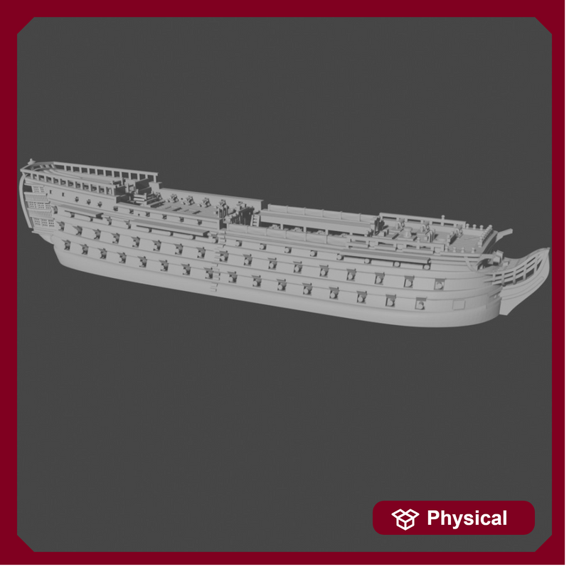 1/700 & 1/1200 French Océan-class 1st rate  (118 guns), 1788-1882, AOA-FR-1