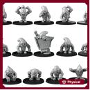 Seven Dwarf Complete Team 17 miniatures