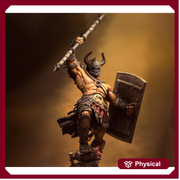 Human Barbarian With 2-handed Axe PC / NPC Unpainted Miniature | 28mm,32mm,54mm,75mm,100mm Scales | Dungeons & Dragons Pathfinder | NERIKSON - Only-Games