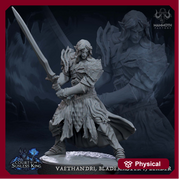 Dark Elf Fighter Ranger PC / NPC Unpainted | 28mm,32mm,54mm,75mm,100mm Scale | Resin Dungeons and Dragons D&D 5e  | Pathfinder | - Only-Games