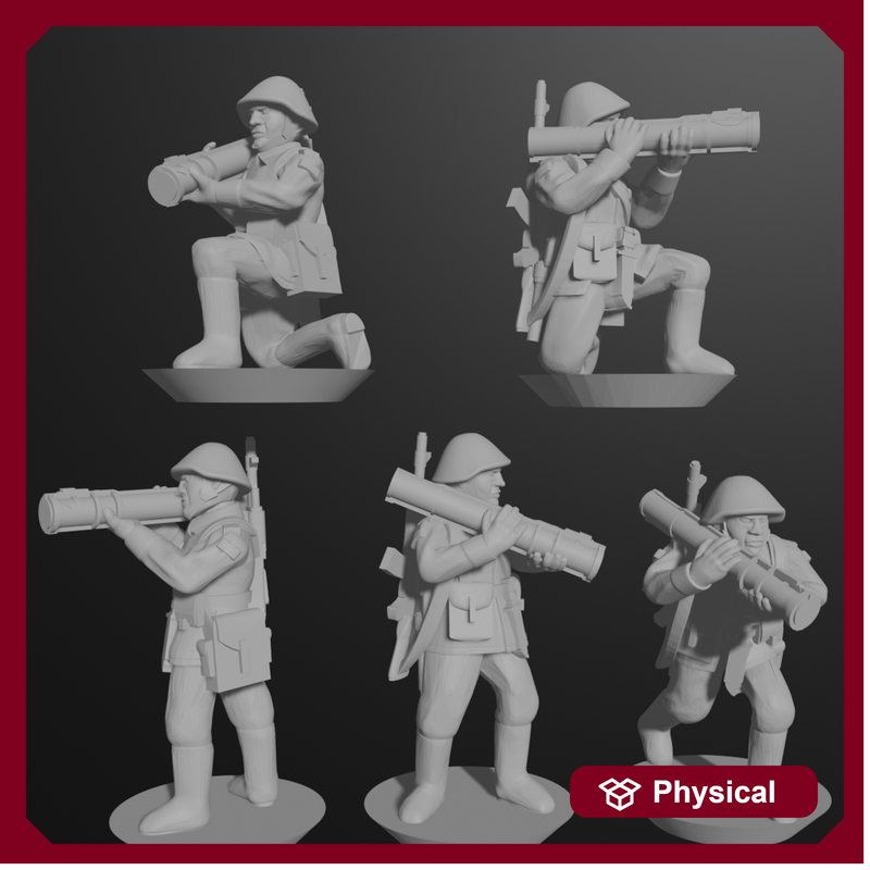 10 & 15mm East German Mot-Schützen with RPG-18 (10 models) - Only-Games