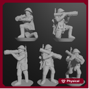 10 & 15mm East German Mot-Schützen with RPG-18 (10 models)