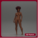 Naked hip-hop black girl wtih curly hair