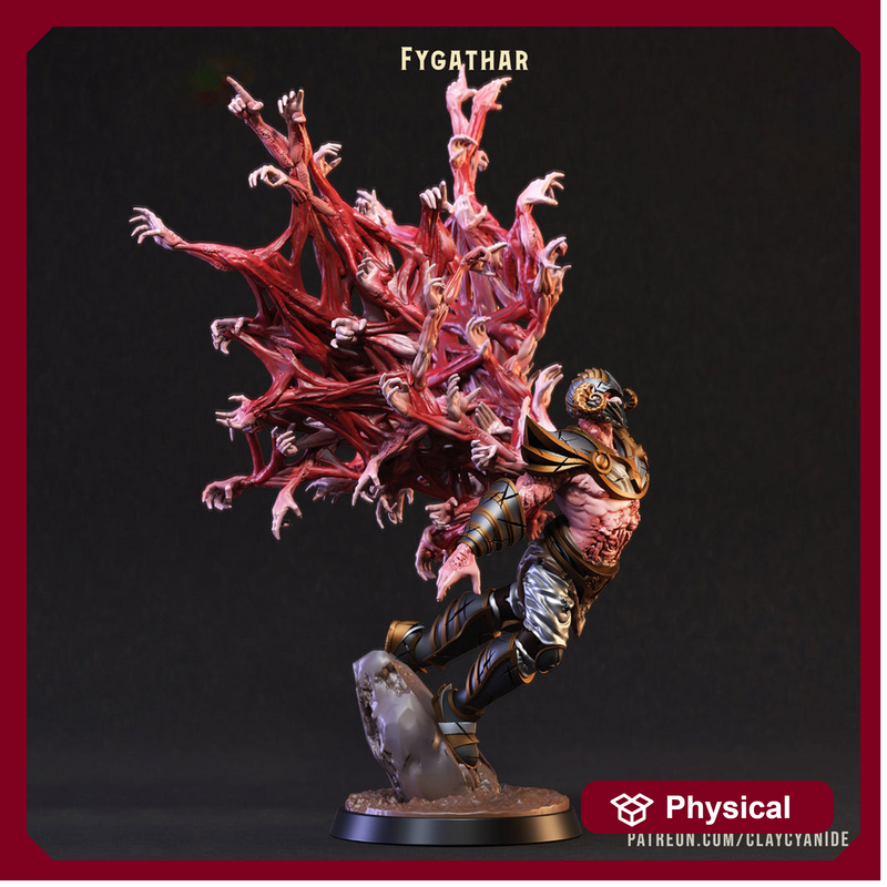 Celestial Fallen Angel Demon | 28mm, 32 mm, 54mm, 75mm Scale |  Resin Miniature | Dungeons and Dragons | Pathfinder | D&D 5e | Clay Cyanide - Only-Games