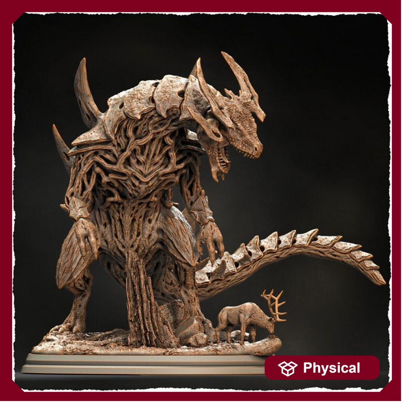 Forest Beast, Tarrasque D&D 5e | 28mm,32mm scales 145mm Long, 95mm Height | Resin Statue Figurine | Dungeons and Dragons | Pathfinder - Only-Games