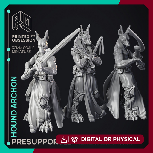 Hound Archon - Celestial - PRESUPPORTED - Heaven Hath no Fury - 32mm scale - Only-Games