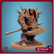 Orc Fighter Barbarian Battle Axe, Half-Orc | Scales: 28mm,32mm ,,54mm,75mm,100mm  Megaboss | Dungeons & Dragons 5e |Pathfinder - Only-Games