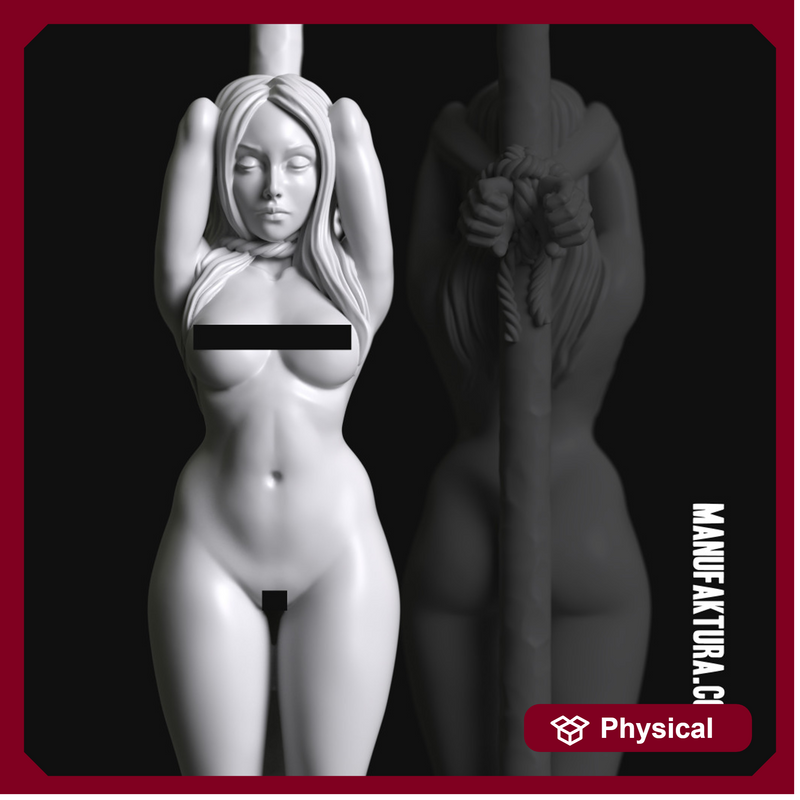 Sub Series 55 - Naked & Tied to Pole Female Prisoner Slave