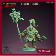 Orc Standard Bearer with sword | 28mm, 32mm, 75mm Scale Resin Miniature | Dungeons and Dragons | Pathfinder | - Only-Games