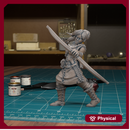 Female Archer Bandit 01 - TytanTroll Miniatures - DnD - Fantasy - 32mm