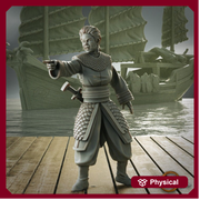 Swashbuckler Pirate Fighter with Sword | Sea encounter | 28mm, 32mm,54mm,75mm,100mm Scales | Player Character D&D 5e Pathfinder Figurine - Only-Games
