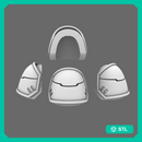 Space Knights V4 Savage Plain Shoulder Pads Type B