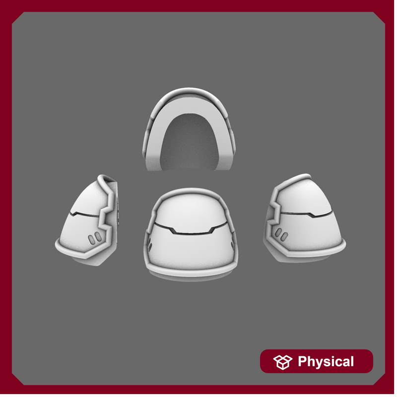 Space Knights V4 Savage Plain Shoulder Pads Type A X 10