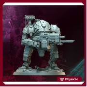 Sci-Fi Heavy Terminator Battle Mech Unpainted Resin | 4 BASE SIZES | Argo Bulwark Morior Invictus - Only-Games