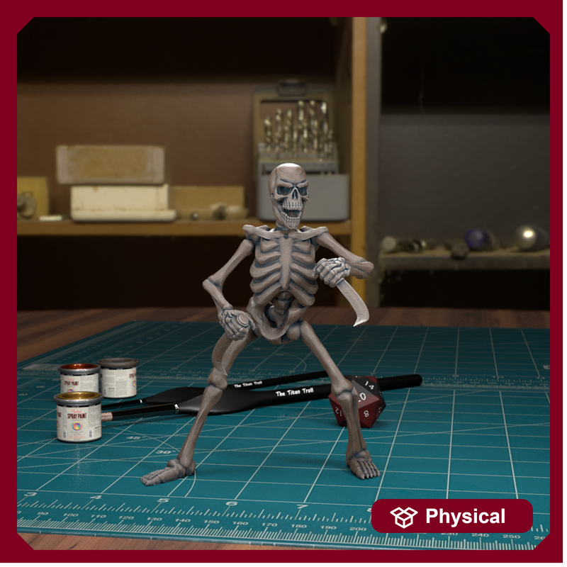 Skeleton 01 - TytanTroll Miniatures - DnD - Fantasy