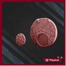 Decorative base "Flat stone" 2 in 1 Set