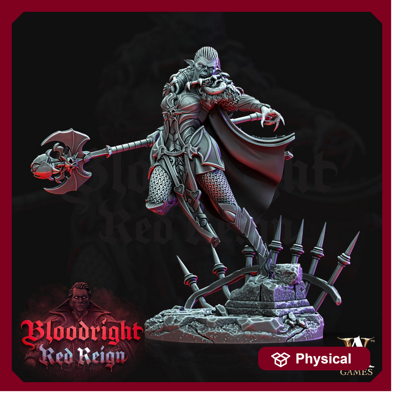 Female Vampire Fighter | 75mm | DnD 5e Miniature | Dungeons and Dragons | Undead | Daughters Of Lilith | - Only-Games