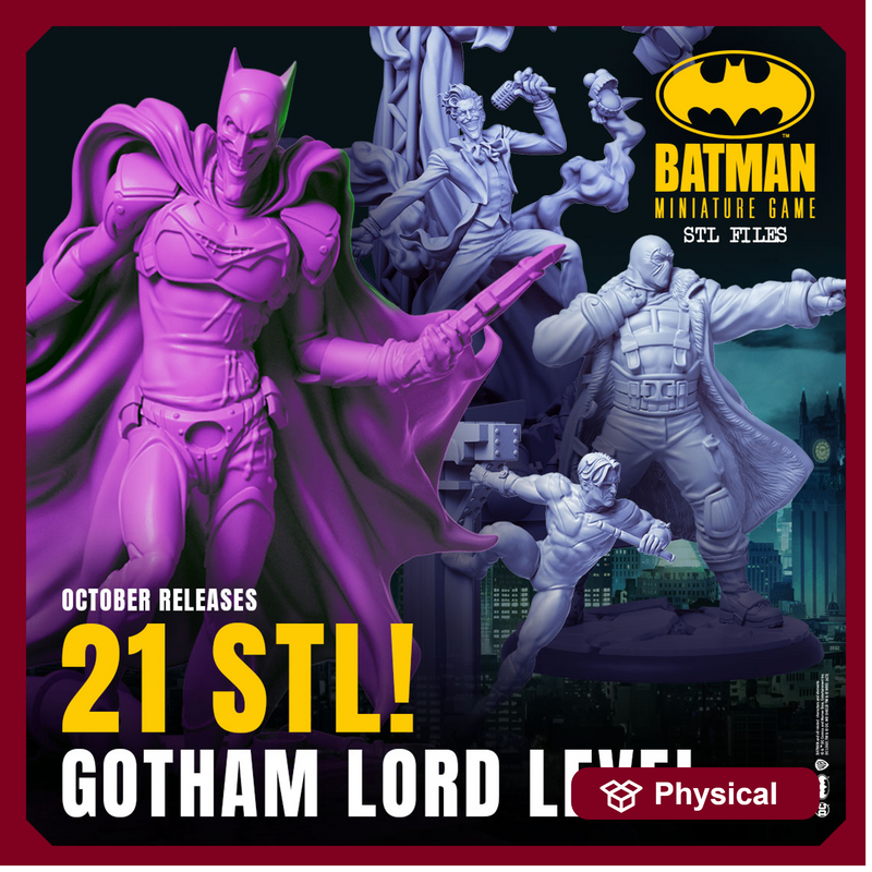 Gotham Lord October 2025- 21 MINIATURES - JOKER_BAT-ARMOR - Batman Miniature Game