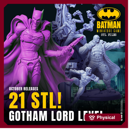 Gotham Lord October 2025- 21 MINIATURES - JOKER_BAT-ARMOR - Batman Miniature Game - Only-Games