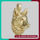 German shepard Pendant  - Jewellery - 36mm tall