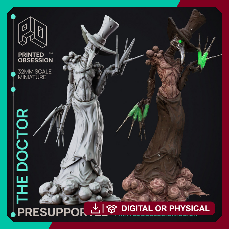 The Good Doctor - Lady of Pox - PRESUPPORTED - 32mm Scale