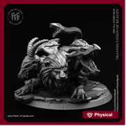 Chimera DnD 5e Miniature | 80mm Base Available: 28mm, 32mm Scale | Resin | Dungeons and Dragons 5e | - Only-Games