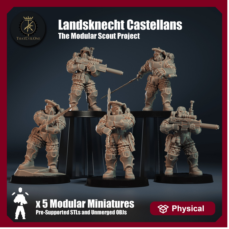 Modular Scout Landsknecht Castellans