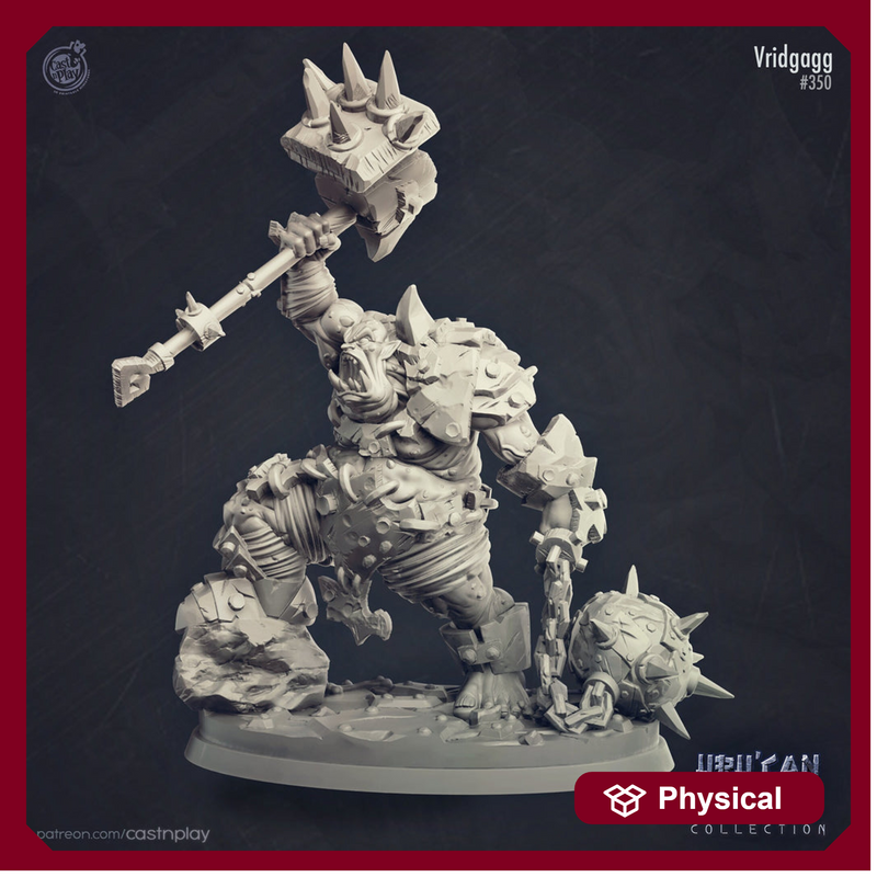 Raging Ogre | 28mm, 32mm Scale | Storm King's Thunder | Dungeons and Dragons Miniatures  | Pathfinder Miniatures | DnD Mini | - Only-Games