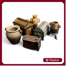 Egypt chests and vases