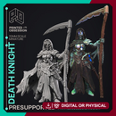Death Knight - Undead NPC -  PRESUPPORTED - Illustrated and Stats - 32mm scale