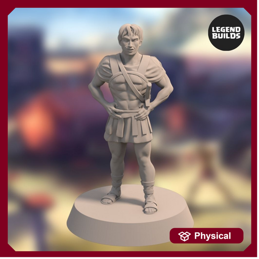 Atteus “the Younger” – 3D printable miniature – STL file - Only-Games
