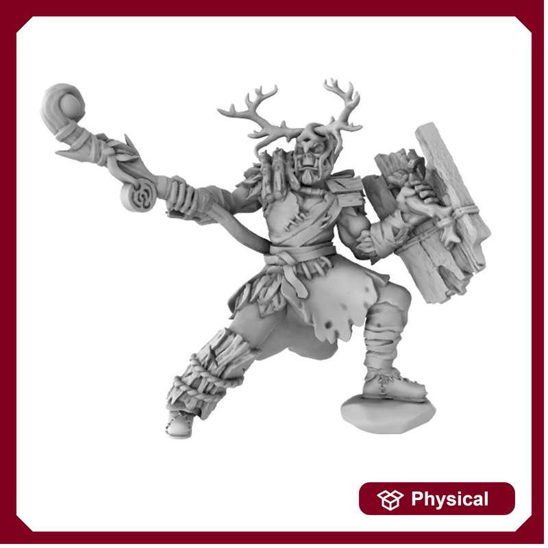 Druid Orc Antler (32mm scale)
