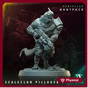 Sci-Fi Miniature Alien Shapers, Scaleclad Pillager | 28mm,32mm, 54mm, 75mm,100mm Scales | Resin Mini | Archvillain Games - Only-Games