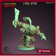 Orc with Sword | Orc | 28mm, 32mm, 75mm Scale Resin Miniature | Dungeons and Dragons | Pathfinder | - Only-Games