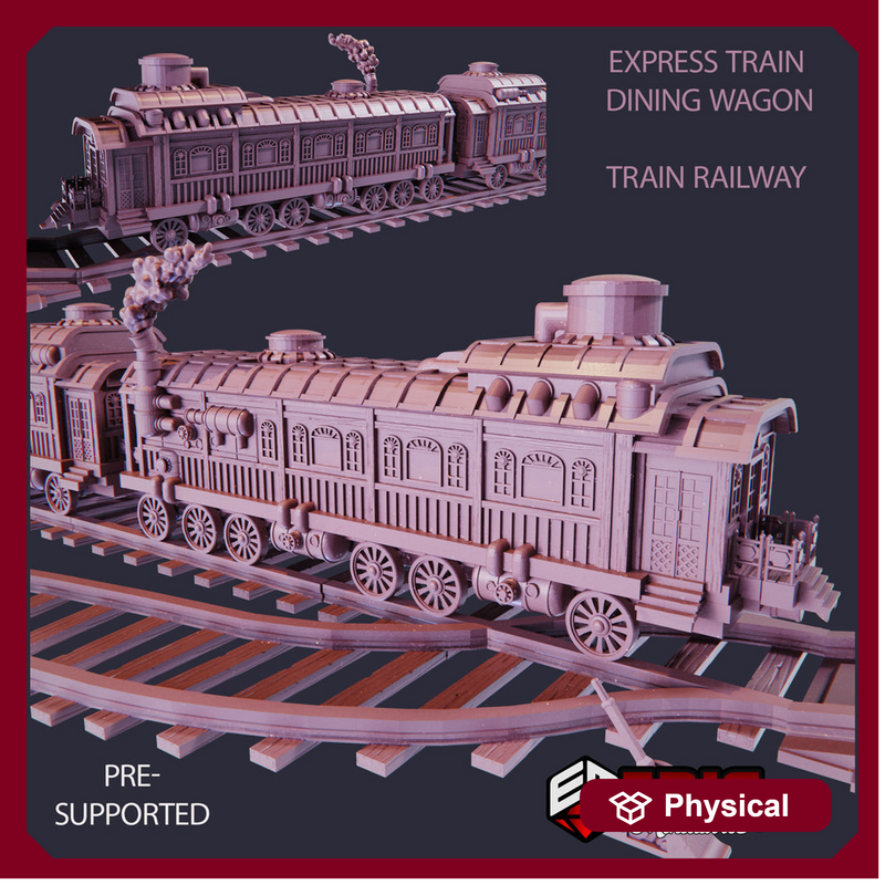 Express Train Dining Wagon & Railway - Only-Games