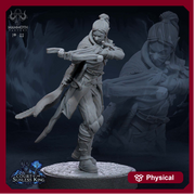 Female Elf Gloom Stalker Ranger Assassin Rogue Unpainted | 28mm,32mm,54mm,75mm,100mm Scale | Resin Dungeons and Dragons | Mammoth Factory - Only-Games