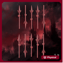 Crimson Wings Spears Set x10