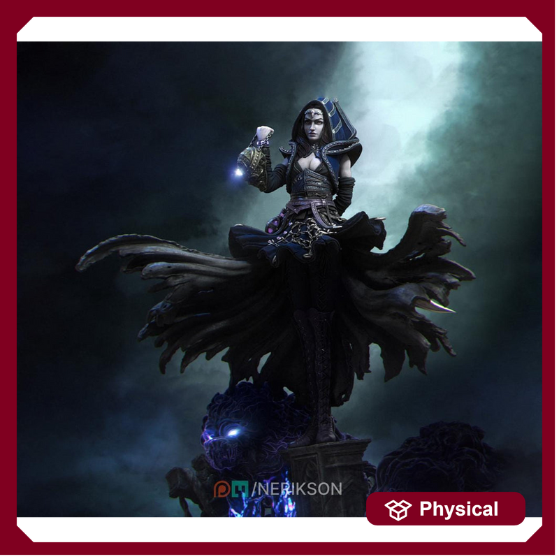 Human Female Hexblade Warlock, Wizard Conjurer PC /NPC Unpainted D&D| 5 Sizes/Scales| Pathfinder - Only-Games