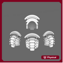 Cyber Samurai T6 Bushi Shoulder Pads Type B