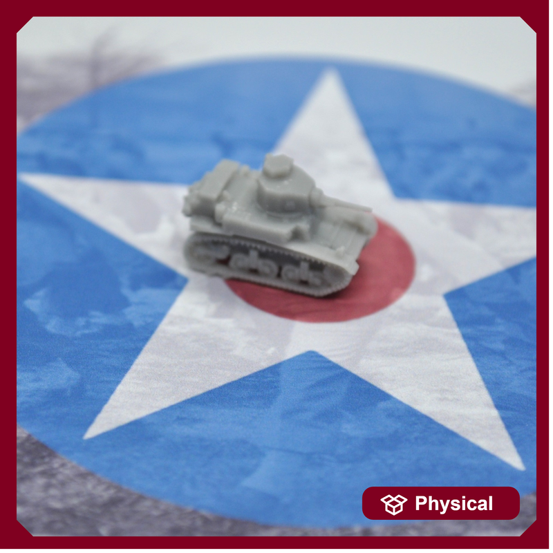 3D Printed M3 Stuart Tank (x10) - Only-Games