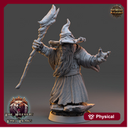 BearFolk Werebear Wizard with Staff | Scales: 28mm, 32mm,54mm,75mm | D&D 5e Megaboss | Dungeons and Dragons |Pathfinder| Daybreak Miniatures - Only-Games