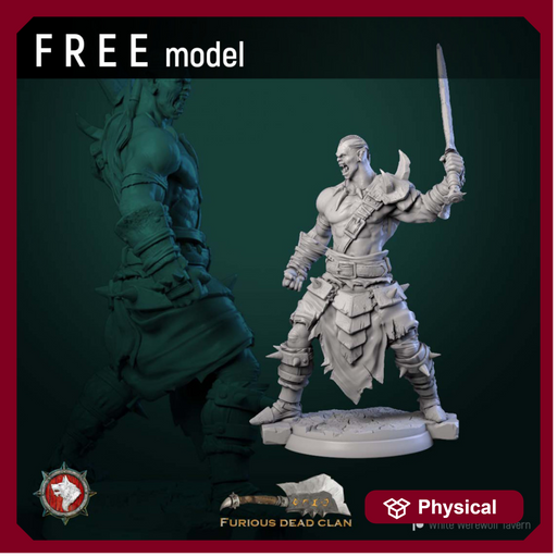 Orc warrior 4 32mm - Only-Games