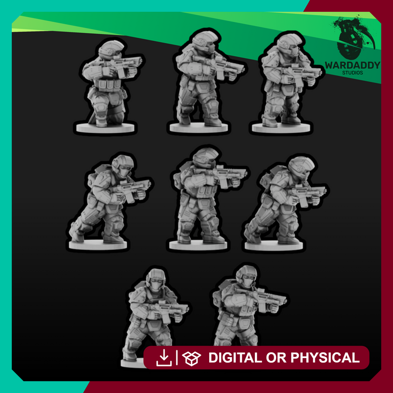 Sci-Fi Expeditionary Drop Troops- Carbine Infantry (15mm)